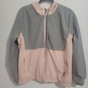 Voyager hoodie jacket feels like windbreaker material size small